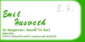 emil husveth business card